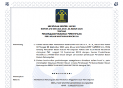 PWI Resmi Kembali Terdaftar di Kemenkum, Akses AHU Sangat Cepat dan Mudah